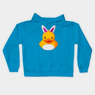 Easter Bunny Rubber Duck Kids Hoodie